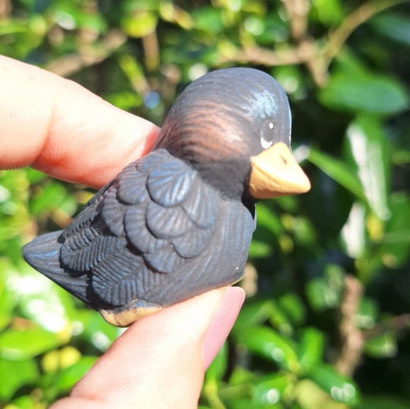 Vintage Porcelain Bird Tiny Figurine Bord Lover Gift Collectible Knick Nack - Picture 9 of 16